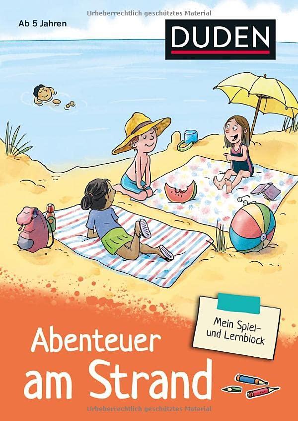 Mein Spiel- und Lernblock 3 - Abenteuer am Strand: Für Kinder ab 5 Jahren