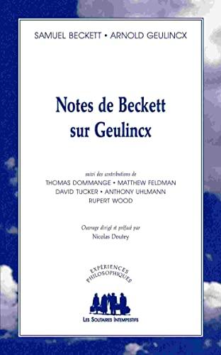 Notes de Beckett sur Geulincx