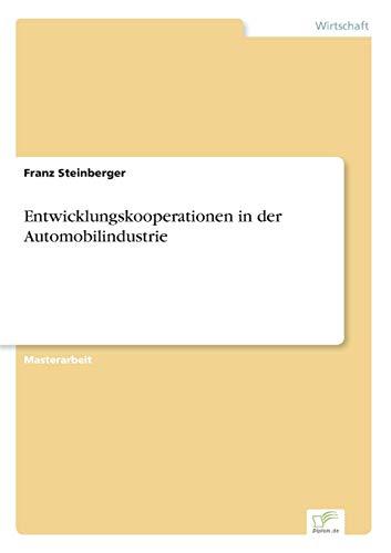 Entwicklungskooperationen in der Automobilindustrie