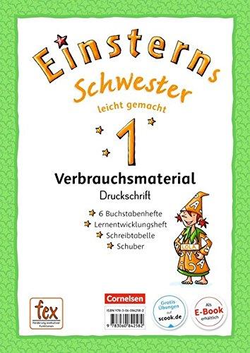 Einsterns Schwester - Erstlesen - Neubearbeitung / 1. Schuljahr - Leicht gemacht: Druckschrift: 6 Buchstabenhefte und Lernentwicklungsheft. Mit Schreibtabelle und Schuber