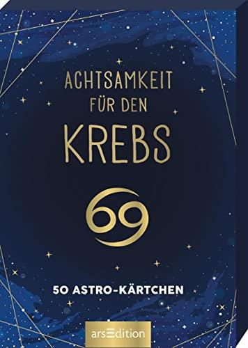 Achtsamkeit für den Krebs: 50 Astro-Kärtchen | Astrologie im Spielkartenformat für die Handtasche