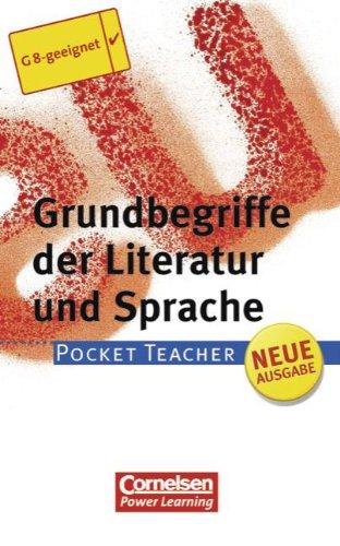 Pocket Teacher - Sekundarstufe I (mit Umschlagklappen): Grundbegriffe der Literatur und Sprache