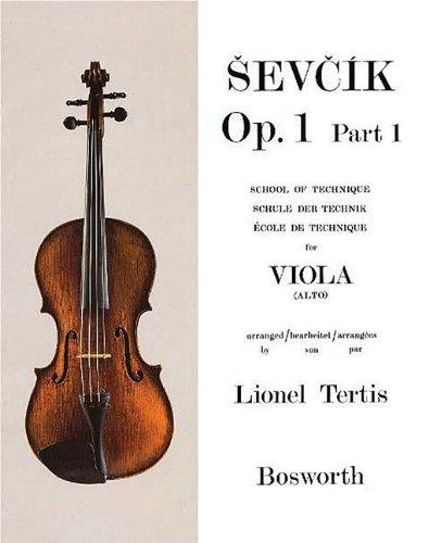 Sevcik Viola Sudies. Op. 1 Part 1. Schule der Technik für Viola