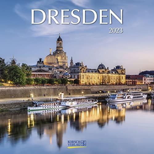 Dresden 2023: Broschürenkalender mit Ferienterminen. Format: 30 x 30 cm