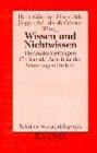 Wissen und Nichtwissen: Herausforderungen für Soziale Arbeit in der Wissensgesellschaft