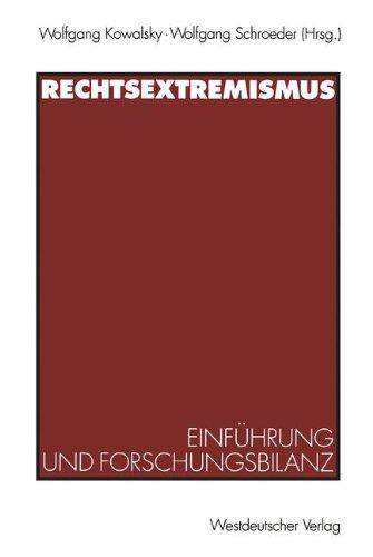 Rechtsextremismus. Einführung und Forschungsbilanz