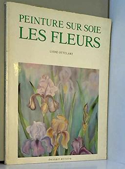 Peinture sur soie, les fleurs