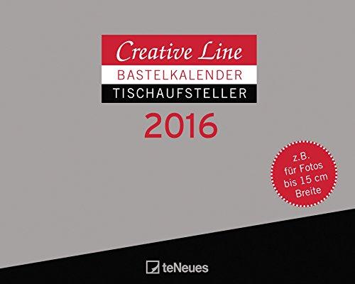 Bastelkalender Tischaufsteller quer 2016 - Creative Line / Kreativ-Kalender - 16 x 20 cm