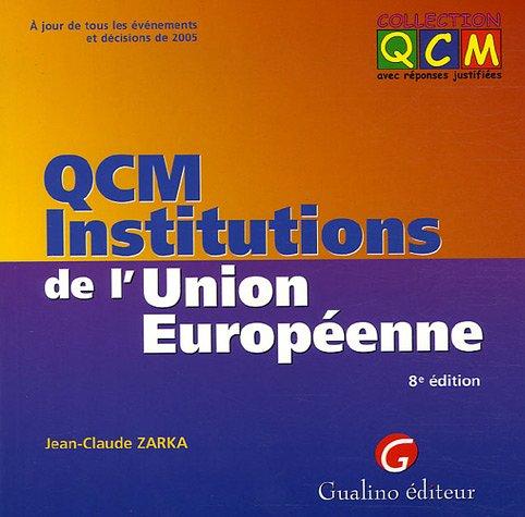 QCM institutions de l'Union européenne