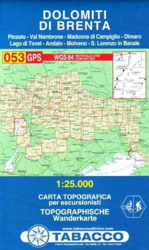 Dolomiti di Brenta 1 : 25 000, Blatt 053