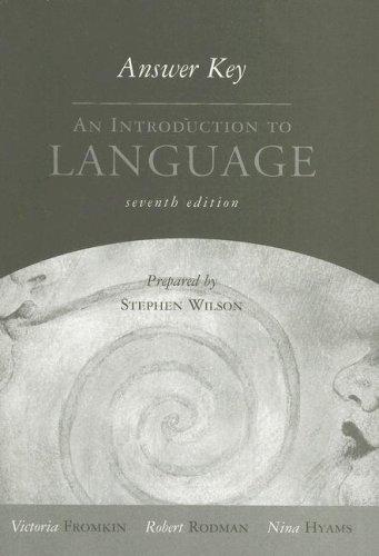 An Introduction to Language - Answer Book