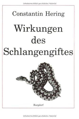 Wirkungen des Schlangengiftes zum ärztlichen Gebrauche vergleichend zusammengestellt (Altdeutsche Schrift)