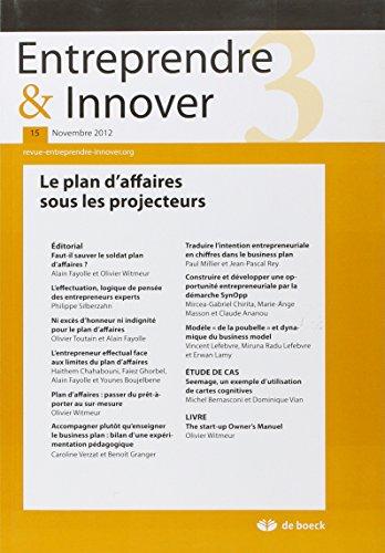 ENTREPRENDRE ET INNOVER 2012/3 N.15