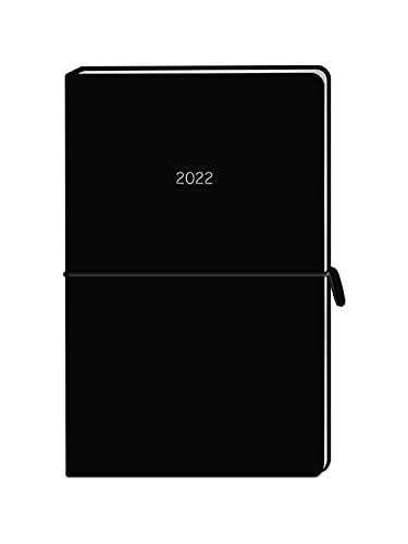 Terminplaner Simple. Beautiful 2022 "Black": Terminplaner Lederlook (Kalender)