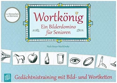 Wortkönig. Ein Bilderdomino für Senioren: Gedächtnistraining mit Bild- und Wortketten