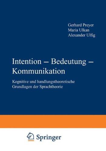 Intention - Bedeutung - Kommunikation