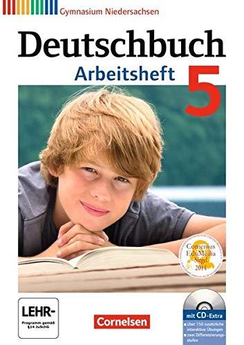 Deutschbuch Gymnasium - Niedersachsen: 5. Schuljahr - Arbeitsheft mit Lösungen und Übungs-CD-ROM