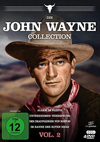 Die John Wayne Collection - Vol. 2 (Alarm im Pazifik / Unternehmen Tigersprung / Der Draufgänger von Boston / Im Banne der roten Hexe) [4 DVDs]