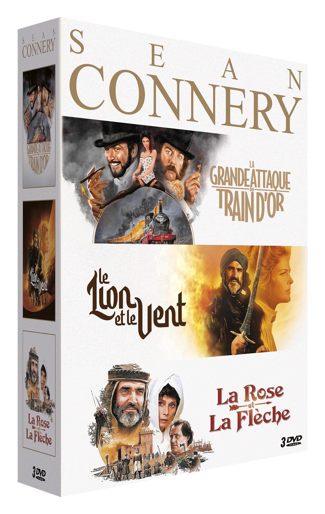 Sean connery - 3 films : la grande attaque du train d'or + larose et la flèche + le lion et le vent [FR Import]