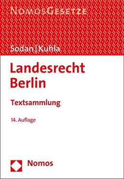 Landesrecht Berlin: Textsammlung - Rechtsstand: 1. September 2018