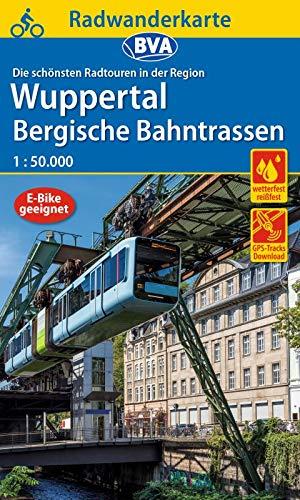 Radwanderkarte BVA Die schönsten Radtouren in der Region Wuppertal, 1:50.000, reiß- und wetterfest, GPS-Tracks Download, E-Bike geeignet: Bergische Bahntrassen (Radwanderkarte 1:50.000)