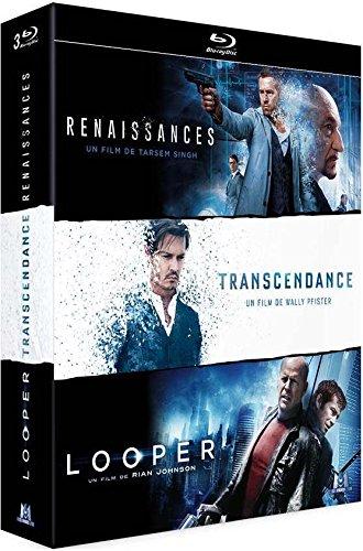 Coffret science-fiction 3 films : renaissances ; transcendence ; looper [Blu-ray] [FR Import]