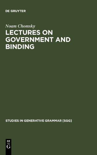 Lectures on Government and Binding: The Pisa Lectures (Studies in Generative Grammar)