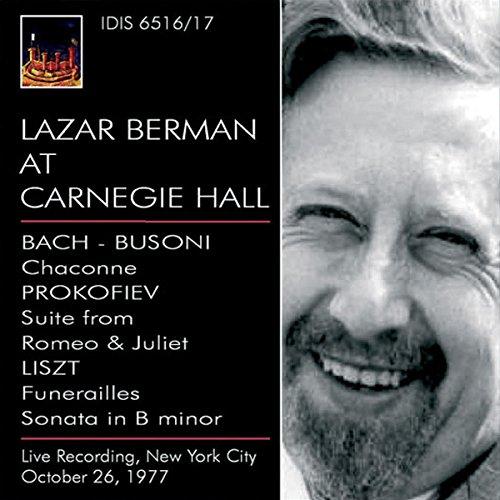 Lazar Berman at Carnegie Hall