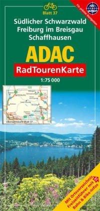 ADAC RadTourenKarte 37 Südlicher Schwarzwald, Freiburg im Breisgau, Schaffhausen