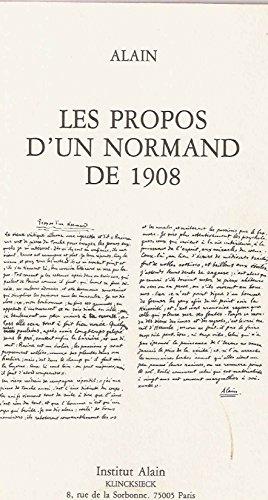 Les Propos d'un Normand de 1908