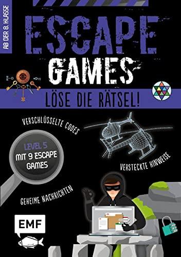 Escape Games Level 5 (lila) – Löse die Rätsel! – 9 Escape Games ab der 8. Klasse: Mit verschlüsselten Codes, versteckten Hinweisen und geheimen Nachrichten