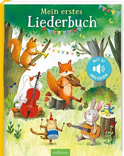 Mein erstes Liederbuch: Mit 21 Melodien | Hochwertiges Liederbuch mit Melodien von 21 beliebten Kinderliedern zum Hören und Mitsingen