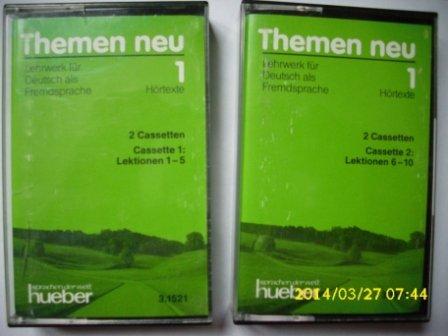 Themen neu 1 - Ausgabe in drei Bänden. Lehrwerk für Deutsch als Fremdsprache: Themen neu 1, Hörtexte zu Band 1, Cassette mit 5 Lektionen: Hortexte