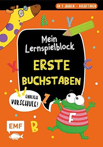 Endlich Vorschule! Mein Lernspielblock – Erste Buchstaben: Übungen und Rätsel ab 5 Jahren