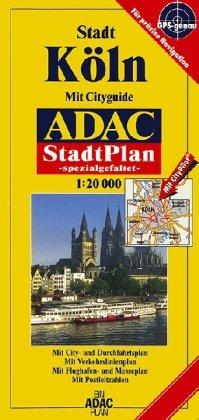 ADAC Stadtpläne, spezialgefaltet, Köln: Mit Cityguide. Mit City- und Durchfahrtsplan. Mit Verkehrslinienplan. Mit Flughafen- und Messeplan. Mit Postleitzahlen