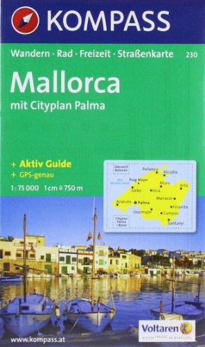 Kompass Karten, Mallorca: Wander-, Bike-, Freizeit- und Straßenkarte. Mit Cityplan Palma de Mallorca