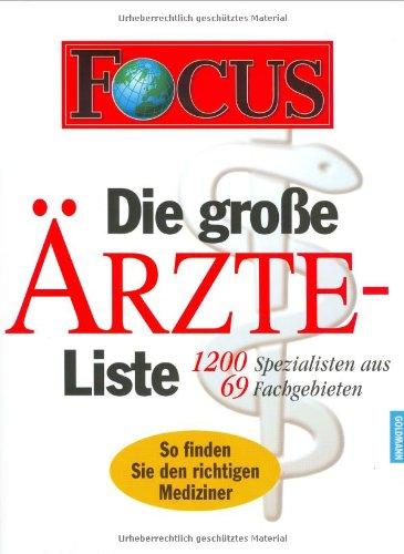 Focus, Die große Ärzte-Liste