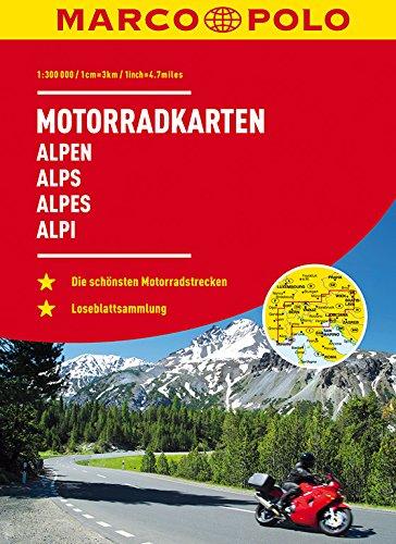 MARCO POLO Motorrad-Karten Alpen 1:300 000 (Motorrad Reisekarten 1:300.000)