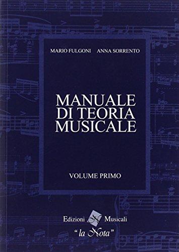 Manuale Di Teoria Musicale Volume Primo - - Buch