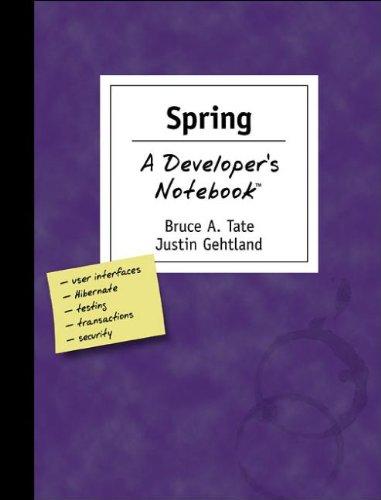 Spring a Developer's Notebook