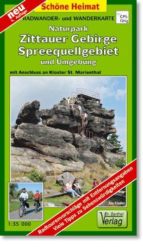 Doktor Barthel Wander- und Radwanderkarten, Zittauer Gebirge, Spreequellgebiet und Umgebung: Mit Anschluss an Kloster St. Marienthal