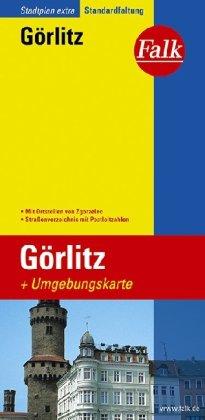 Falk Stadtplan Extra Standardfaltung Görlitz mit Ortsteilen von Zgorzelec