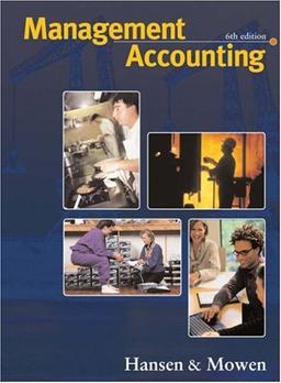 Management Accounting With Infotrac College Edition