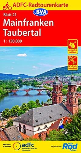 ADFC-Radtourenkarte 21 Mainfranken Taubertal 1:150.000, reiß- und wetterfest, GPS-Tracks Download (ADFC-Radtourenkarte 1:150000)