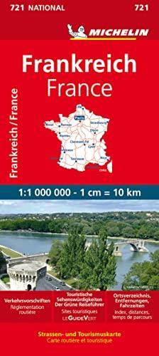 Michelin Frankreich einseitig: Straßen- und Tourismuskarte; Auflage 2023 (MICHELIN Nationalkarten)