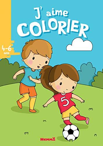 J'aime colorier, 4-6 ans : football