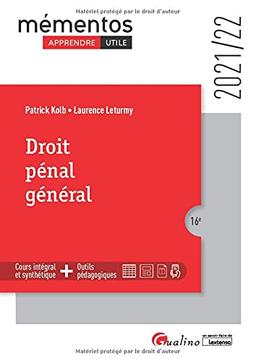 Droit pénal général : 2021-2022