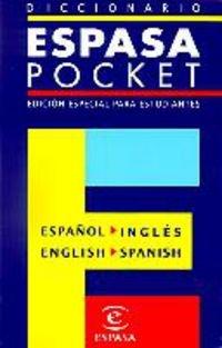 Dicc.espasa pocket ingles