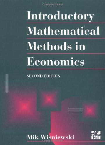 Introductory Mathematical Methods in Economics