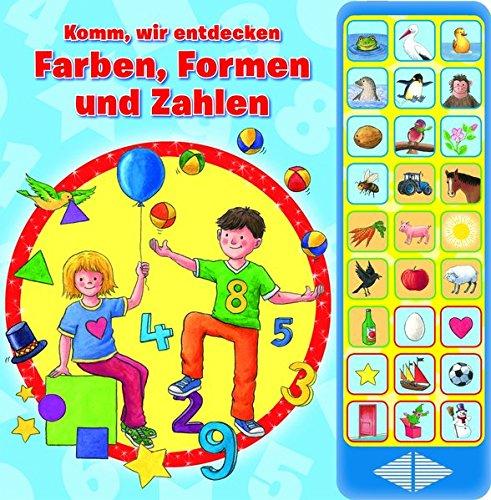 27-Button-Soundbuch - Komm, wir entdecken Farben, Formen und Zahlen - Hardcover-Buch - spielerisch lernen ab 3 Jahren